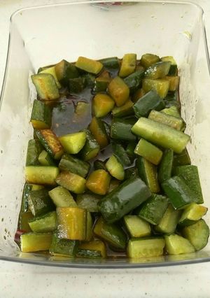ご飯のお供に！きゅうりの炒め唐辛子漬け！-レシピのメイン写真
