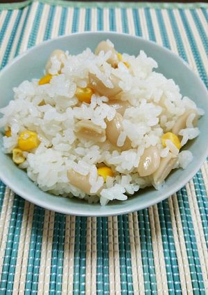 落花生とトウモロコシのご飯-レシピのメイン写真
