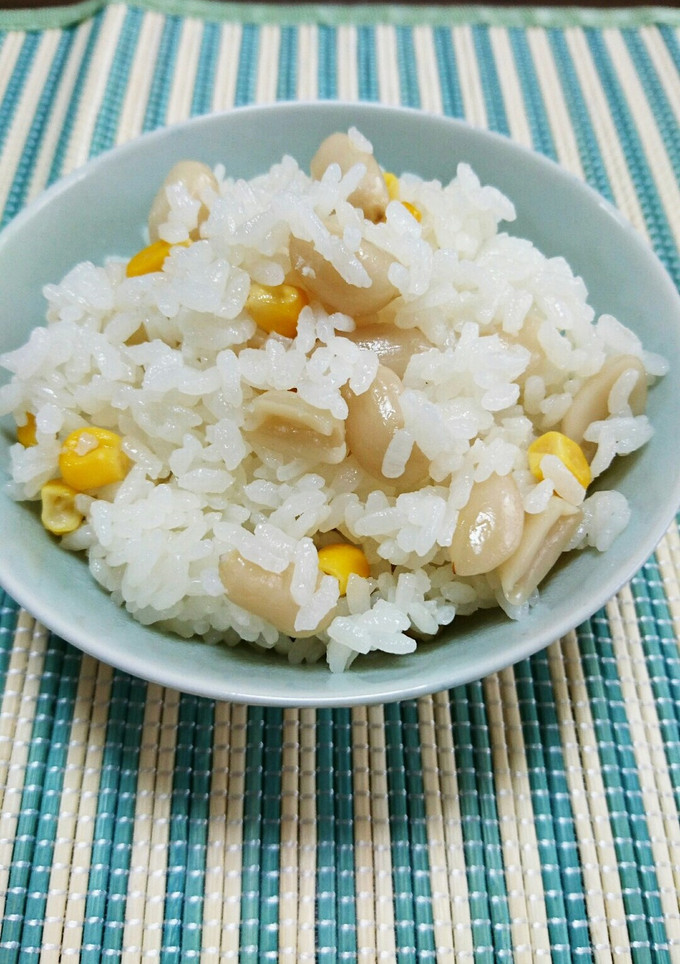落花生とトウモロコシのご飯-レシピのメイン写真