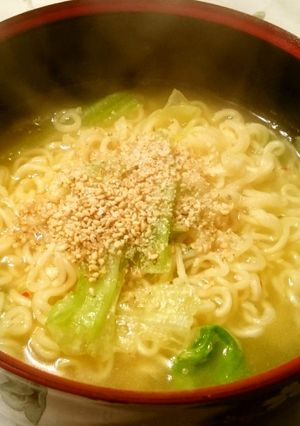 塩ラーメンで柚子胡椒ペペロンチーノ-レシピのメイン写真