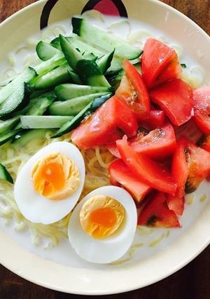 夏バテに栄養補給！冷製ミルクラーメン-レシピのメイン写真