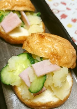 魚河岸あげ® のポテサラはさみ蒸-レシピのメイン写真