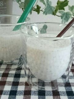 朝食に♪チアシード入り☆簡単ラッシー-レシピのメイン写真