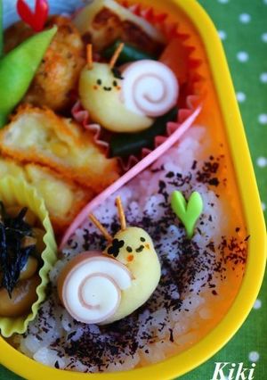 キャラ弁*ワンポイントかたつむり-レシピのメイン写真