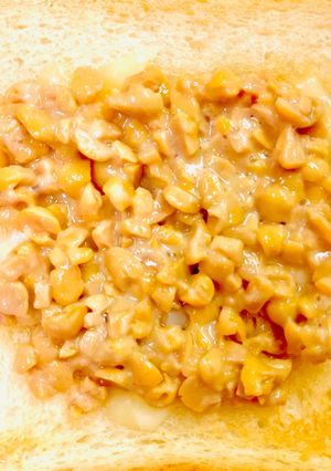 はちみつ🍯チーズ🧀酢納豆オープンパン🍞-レシピのメイン写真
