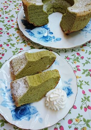 ピスタチオと抹茶のシフォンケーキ-レシピのメイン写真