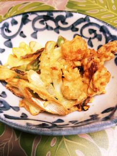 むき海老☆白ネギかき揚げ(無水鍋QC)-レシピのメイン写真