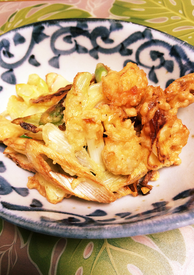 むき海老☆白ネギかき揚げ(無水鍋QC)-レシピのメイン写真