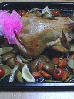 若鶏の丸焼き(ローストチキン)-レシピのメイン写真