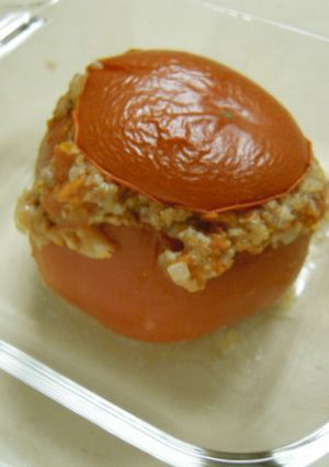 トマトのひき肉オーブン焼き-レシピのメイン写真