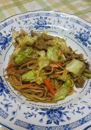 一度に作ってもおいしい3食入り焼きそば-レシピのメイン写真