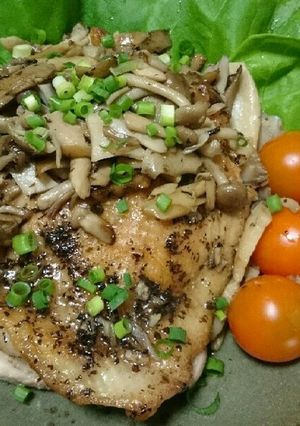 鶏肉とキノコのオレガノ焼き-レシピのメイン写真