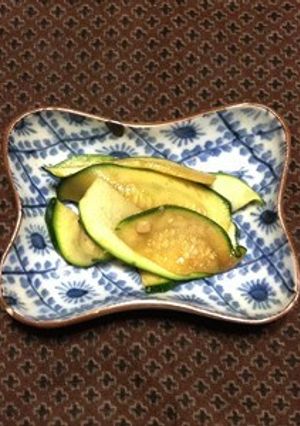 ズッキーニのにんにく醤油炒め-レシピのメイン写真