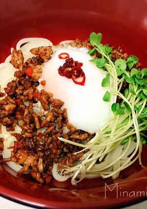 坦々風!簡単肉味噌まぜそば-レシピのメイン写真