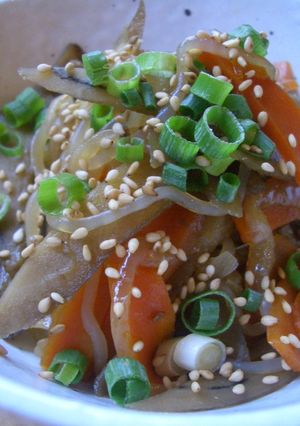 牛とゴボウの炒め煮（すき焼き風）-レシピのメイン写真