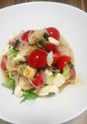 夏野菜とチーズのサラダ-レシピのメイン写真