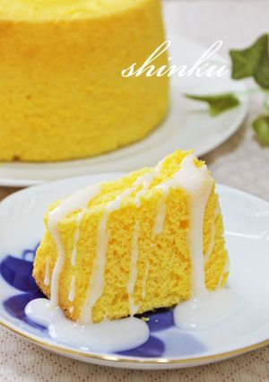 レモンシフォンケーキ＊レモンアイシング-レシピのメイン写真