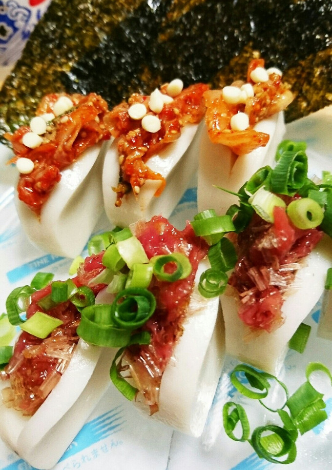かまぼこでおつまみ2種 韓国のりを添えて-レシピのメイン写真