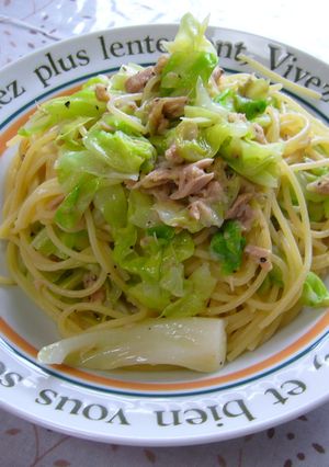 キャベツとツナパスタ-レシピのメイン写真