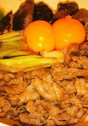飛騨牛すき焼き丼-レシピのメイン写真