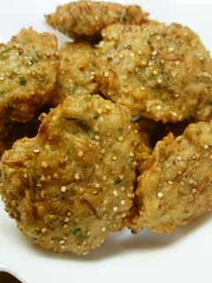 鶏ひき肉とヤーコンの落とし揚げ-レシピのメイン写真