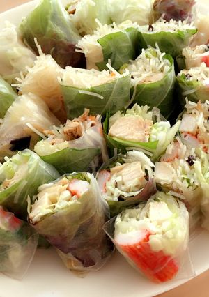 今日の晩ごはん♪(おつまみ)生春巻き-レシピのメイン写真