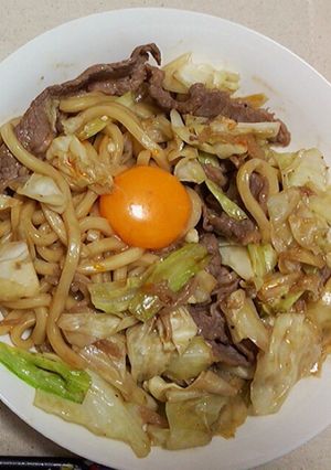 はちみつ焼きうどん-レシピのメイン写真