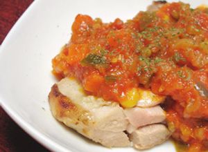 万能ソース♪鶏肉のトマトソースがけ-レシピのメイン写真