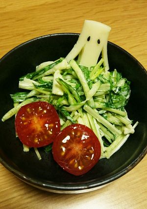 簡単★きゅうりと水菜のチーズサラダ-レシピのメイン写真