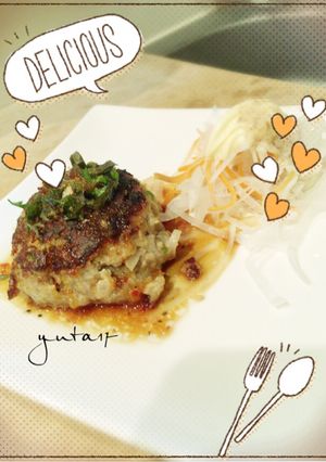 野菜たっぷりあり合わせ和風ハンバーグ-レシピのメイン写真