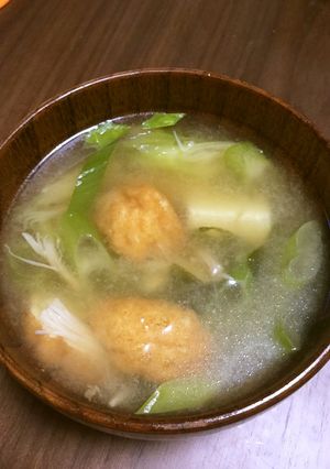 紀文 魚河岸あげ®で具たくさん味噌汁-レシピのメイン写真