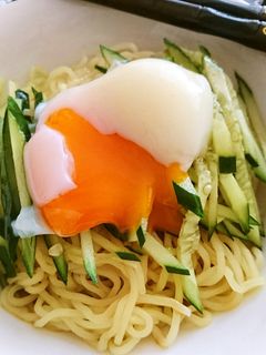 温泉卵de簡単♪冷やし中華-レシピのメイン写真