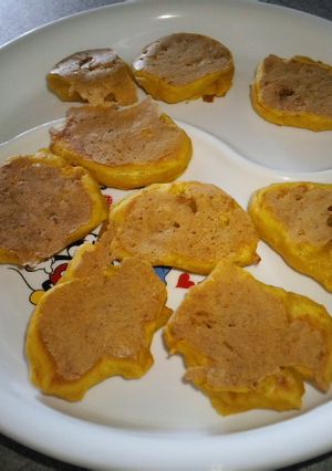 【離乳食】かぼちゃと豆腐のパンケーキ-レシピのメイン写真
