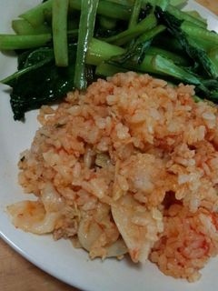 餃子とトマトの炊き込みご飯♪-レシピのメイン写真
