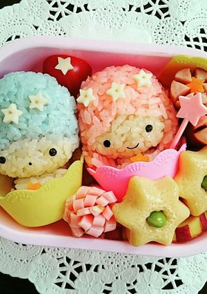 キャラ弁☆キキララちゃん☆七夕のお弁当-レシピのメイン写真