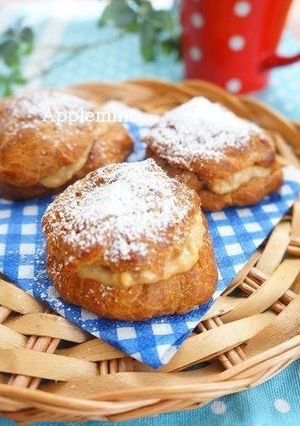 カフェオレ味のシュークリーム-レシピのメイン写真