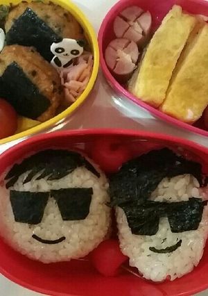 8.6秒バズーカ♥芸人キャラ弁中学生弁当-レシピのメイン写真