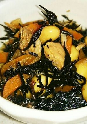 シーチキン入りお豆とひじきの煮物-レシピのメイン写真