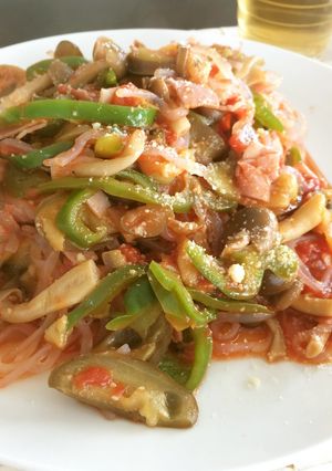 【ZENパスタ】なすピーマントマトソース-レシピのメイン写真