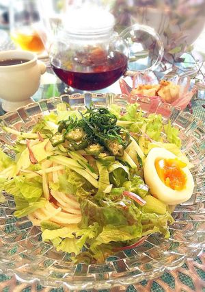 明太絡む♡冷やしぶっかけサラダうどん♪-レシピのメイン写真