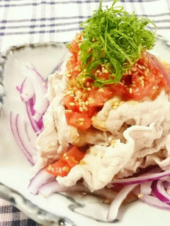 トマ胡麻だれ冷しゃぶ-レシピのメイン写真