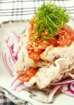 トマ胡麻だれ冷しゃぶ-レシピのメイン写真
