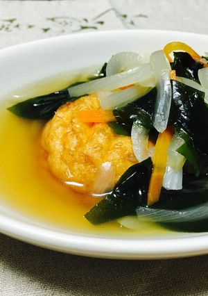 紀文 魚河岸あげ®︎ 野菜&わかめ煮-レシピのメイン写真