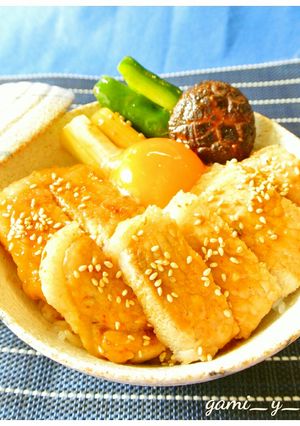 豚ロース肉をBBQタレで丼-レシピのメイン写真