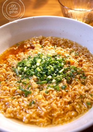 入れるだけで風味＋！ピリ辛チキンラーメン-レシピのメイン写真