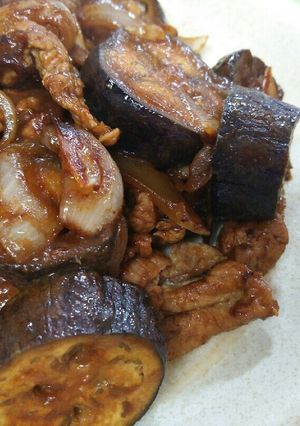 簡単✨なすと豚肉の甘辛味噌炒め-レシピのメイン写真