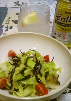 ひじきとレタスのシャキシャキサラダ-レシピのメイン写真