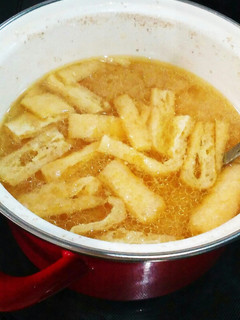 蒸し鶏のゆで汁で♪お味噌汁-レシピのメイン写真