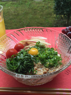 ウンメェ〜納豆冷やしうどん!-レシピのメイン写真