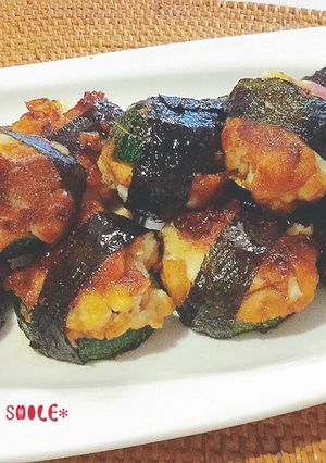 魚河岸あげと高野豆腐で甘辛♡ズッキーニ♪-レシピのメイン写真